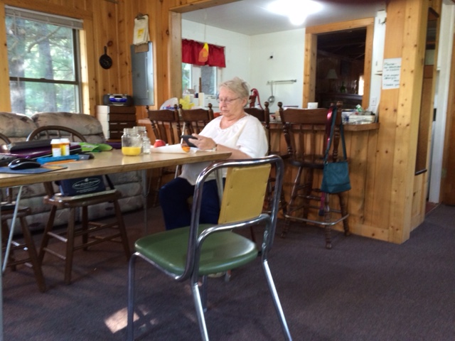 Grandma busy